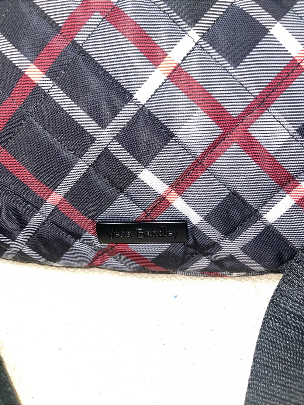 Vera Bradley Triple Zip Hipster Paris Plaid - performance twill - Picture 2 of 9